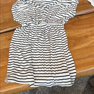 Striped Black and White  Dress